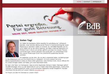 BdB e.V Kampagne - Partei ergreifen. Für gute Betreuung